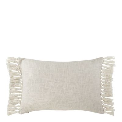 Coussins textile - Housse de coussin PAULA velours irisé blanc - BLANC D'IVOIRE
