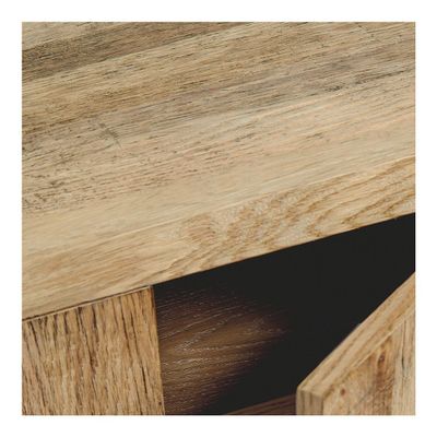 Buffets - Meuble TV MARCELLE chêne clair recyclé - BLANC D'IVOIRE