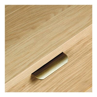 Night tables - SIMONA light oak bedside table  - BLANC D'IVOIRE