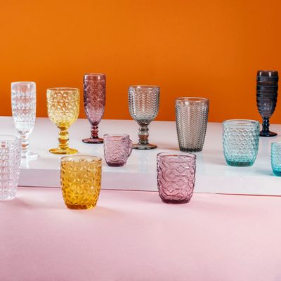 Verres - Set de 6 verres à eau 350 ml - Geometrie - GALILEO SPA - VDE TIVOLI 1996 - KOOPER