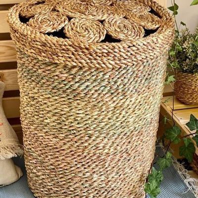 Objets de décoration - Panier en Osier Tressé avec Couvercle - FOWA