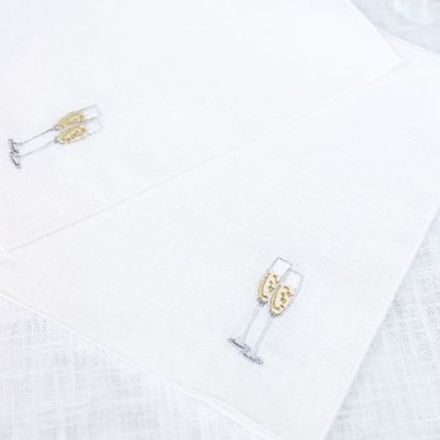 Linge de table textile - Serviette de cocktail en lin | BRINDISI - GIARDINO SEGRETO