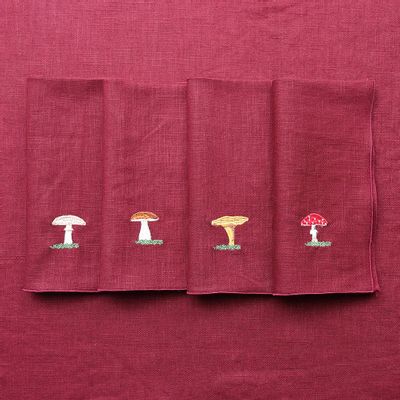 Table linen - Linen napkin | FUNGHI - GIARDINO SEGRETO