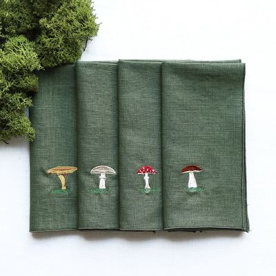 Table linen - Linen napkin | FUNGHI - GIARDINO SEGRETO