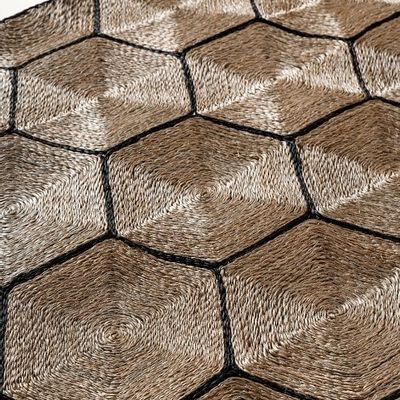 Tapis sur-mesure - GEOMETRIC HONEYCOMB - ART WEAVE - WEAVEMANILA