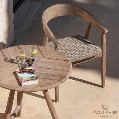 Fauteuils de jardin - Armchair Faye wicker seat - GOMMAIRE