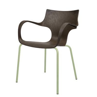 Lawn chairs - ERBI MOKA CHAIR, painted steel frame for indoor and outdoor use - STILFIBRA