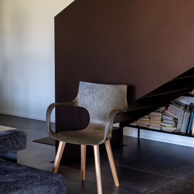 Chairs - ERBI MOKA CHAIR, wooden frame - STILFIBRA