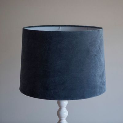 Lampes de table - ABAT-JOUR EN VELOURS DE COTON - MAHE HOMEWARE