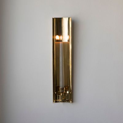 Decorative objects - Brass candle sconce - MAHE HOMEWARE