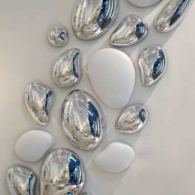 Objets design - DROPS decoration mural - FUORILUOGO CHROME DESIGN