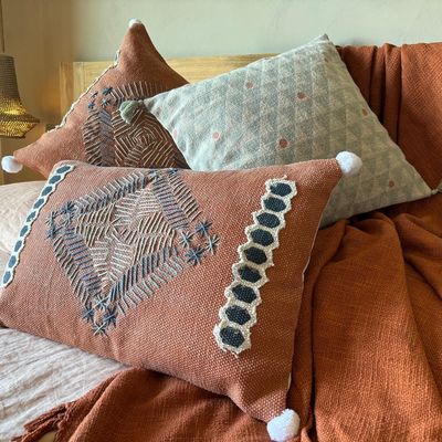 Fabric cushions - Ethnic cotton cushion covers - WAX DESIGN - BARCELONA