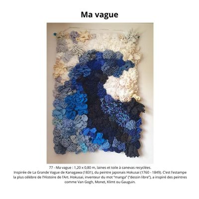 Pièces uniques - Ma vague - CRÉATIONS ANNIE CICATELLI