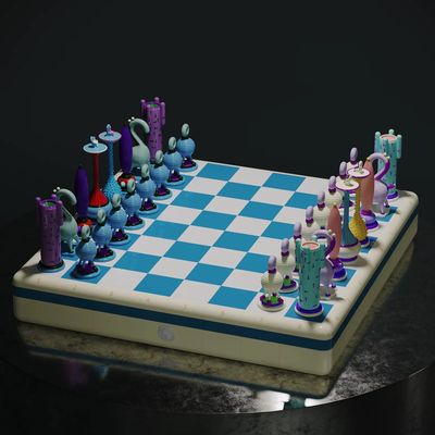 Design objects - Chess – Another Kingdom: Light Stage. - YOOMOOTA