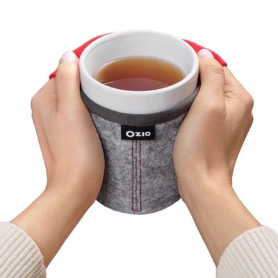 Tea and coffee accessories - Tama, hand-warmer mug - Red - OZIO