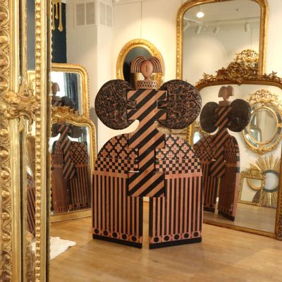 Unique pieces - Screen sculpture” Dame de trèfle " - THIERRY LAUDREN