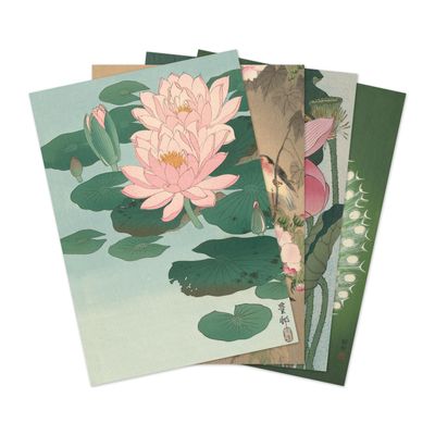 Papeterie bureau - Ensemble de 12 cartes (Ohara Koson, Rijksmuseum) - BIEN MOVES