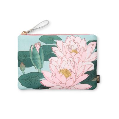 Sacs et cabas - Pochette plate de taille moyenne avec nénuphar en fleurs - BIEN MOVES