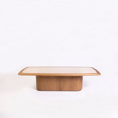 Coffee tables - Bossa Cane Coffee Table in Natural Oak Wood - DUISTT