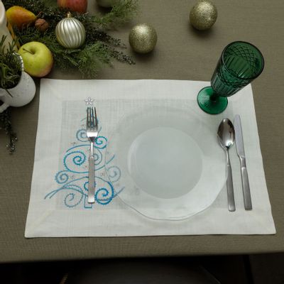 Sets de table - Set de 2 sets de table « Joyful Christmas Tree - HYA CONCEPT STORE