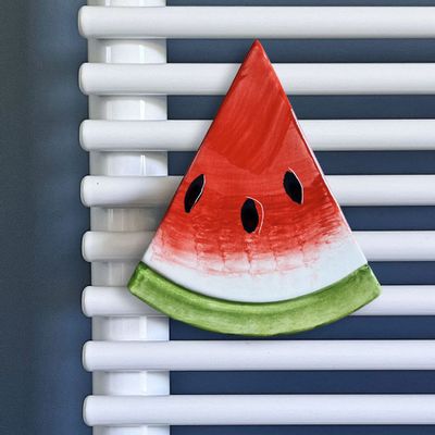 Gifts - Watermelon ceramic hanger for towel rail radiators - LETSHELTER SRL