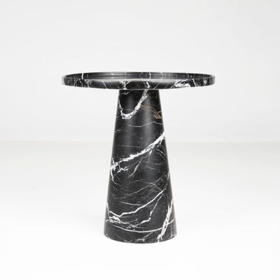 Other tables - BLACK MARBLE CONE SIDE TABLE - KIWANO CONCEPT