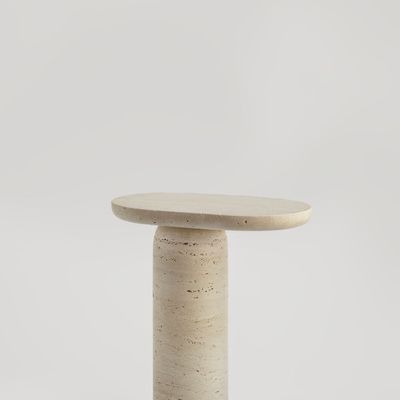 Other tables - BOLD - TRAVERTINE SIDE TABLE - KIWANO CONCEPT