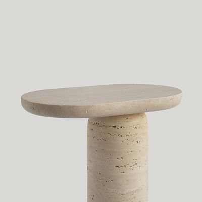 Other tables - BOLD - TRAVERTINE SIDE TABLE - KIWANO CONCEPT