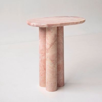 Other tables - PINK MARBLE TRIO SIDE TABLE - KIWANO CONCEPT