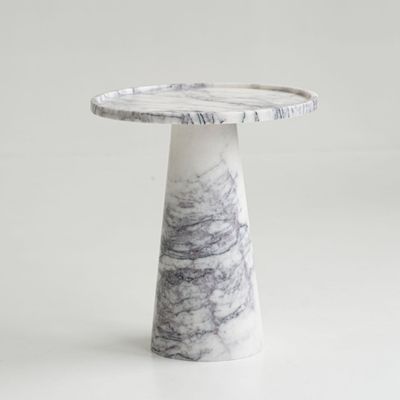 Other tables - WHITE LILAC MARBLE CONE SIDE TABLE - KIWANO CONCEPT