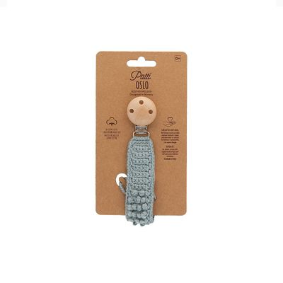 Baby furniture - Pacifier Clip Organic Cotton | baby blue Patti Oslo x Monoprix - PATTI OSLO