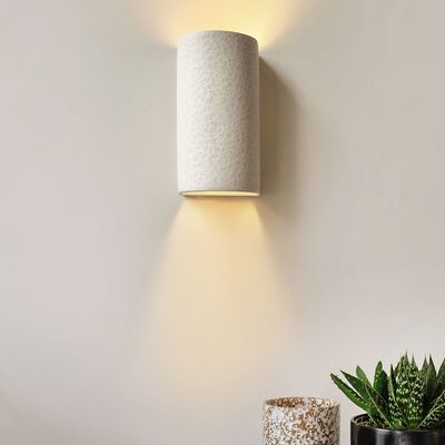 Wall lamps - Raw white ceramic wall light - ORA