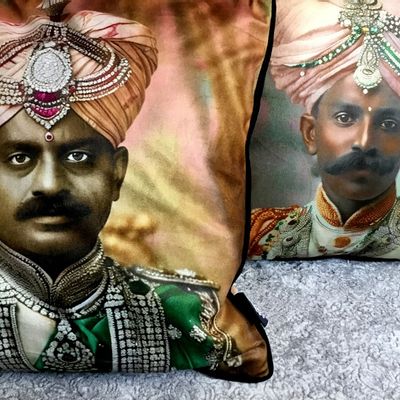 Fabric cushions - Maharaja CUSHIONS - BLUE SHAKER