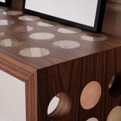 Consoles - Console Jackie - Noyer - STUDIO GAÏA