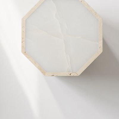 Consoles - Table d'appoint Gisou Travertin - STUDIO GAÏA