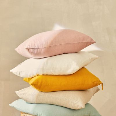 Fabric cushions - LINEN CUSHION COVERS - CALMA HOUSE