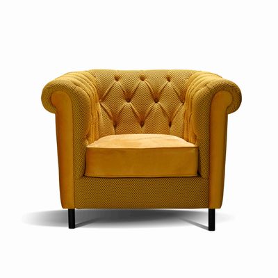 Chairs for hospitalities & contracts - Chesterfield Armchair - Yellow - MITO HOME