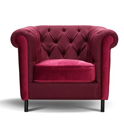 Chairs for hospitalities & contracts - Chesterfield Armchair - Bordeaux - MITO HOME