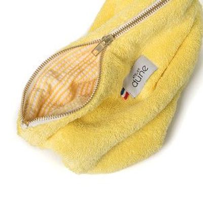 Clutches - Upcycled and Made in France pouch - Yellow - ATELIER DUNE