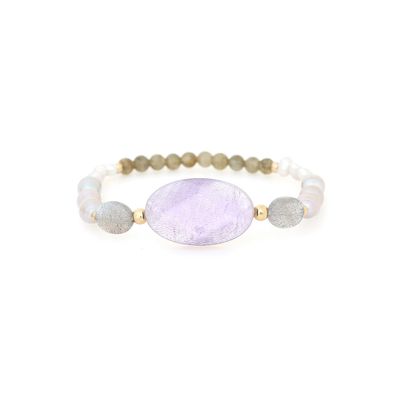 Jewelry - Simple stretch bracelet – LAVENDER - NATURE BIJOUX