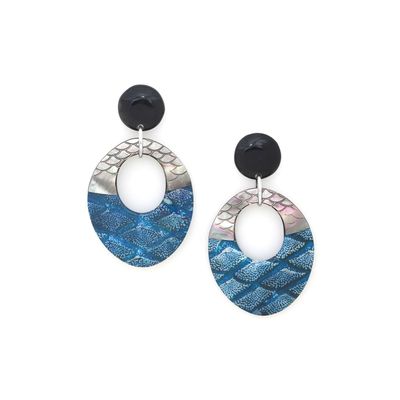 Bijoux - Boucles d’oreilles poussoir grand modèle – CORFOU - NATURE BIJOUX