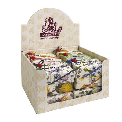 Gifts - Display with 18 soaps - TASSOTTI - ITALY