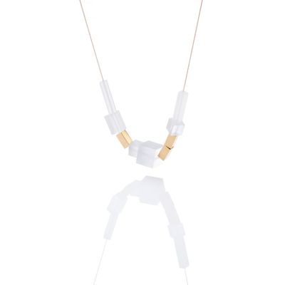 Jewelry - F.O.G Large White Translucent Necklace - STUDIO CHING-HUI YANG