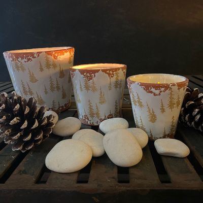 Autres décorations de Noël - Bougie parfumée en céramique pour sapin de Noël taille L - WAX DESIGN - BARCELONA