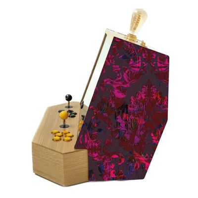 Objets de décoration - SENSEI V2F : machine d'arcade de luxe, plus de 5000 jeux rétro, tissu - MAISON ROSHI - LUXURY ENTERTAINMENT CABINETS