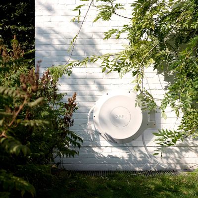 Accessoires de jardinage - MIRTOON 30 blanc - Dévidoir tuyau 30m - ZEE