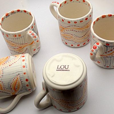 Mugs - Stripes and Dots - LOU ARTECERAMICA