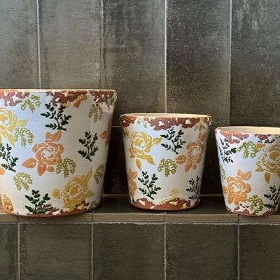 Candles - Winter Flowers Ceramic Scented Candle Size M - WAX DESIGN - BARCELONA