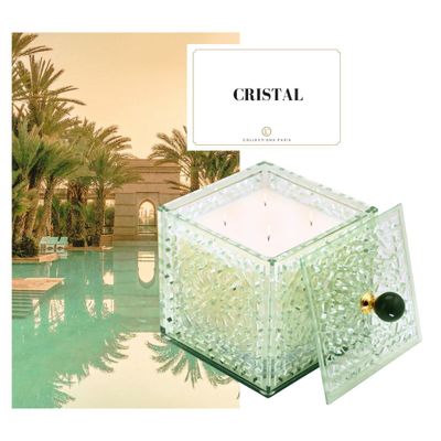 Candles - Candle - Crystal - Almond note - L'COLLECTIONS PARIS