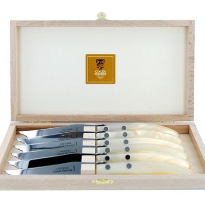 Kitchen utensils - Laguiole Berlingot Steak Knives - Claude Dozorme - Set of 6 CTX - LAGUIOLE CLAUDE DOZORME